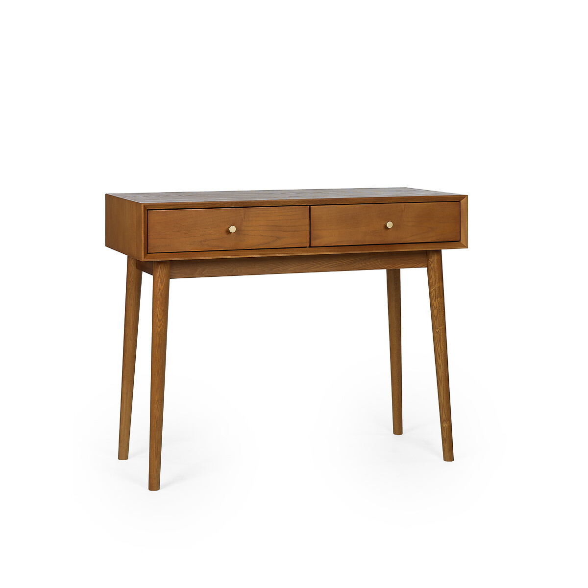 Elijah Retro Ash Wood Writing Desk auburn, SO'HOME