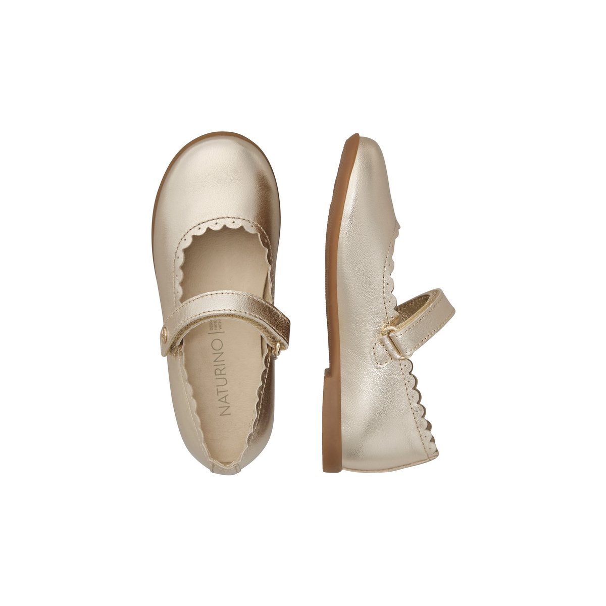 Ballerines en cuir JELKI 2 platine-, NATURINO