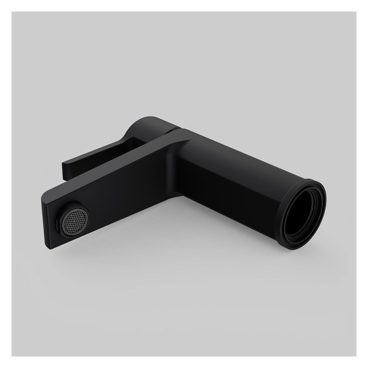 Robinet salle de bain mitigeur bec bas Neto noir, MOB IN
