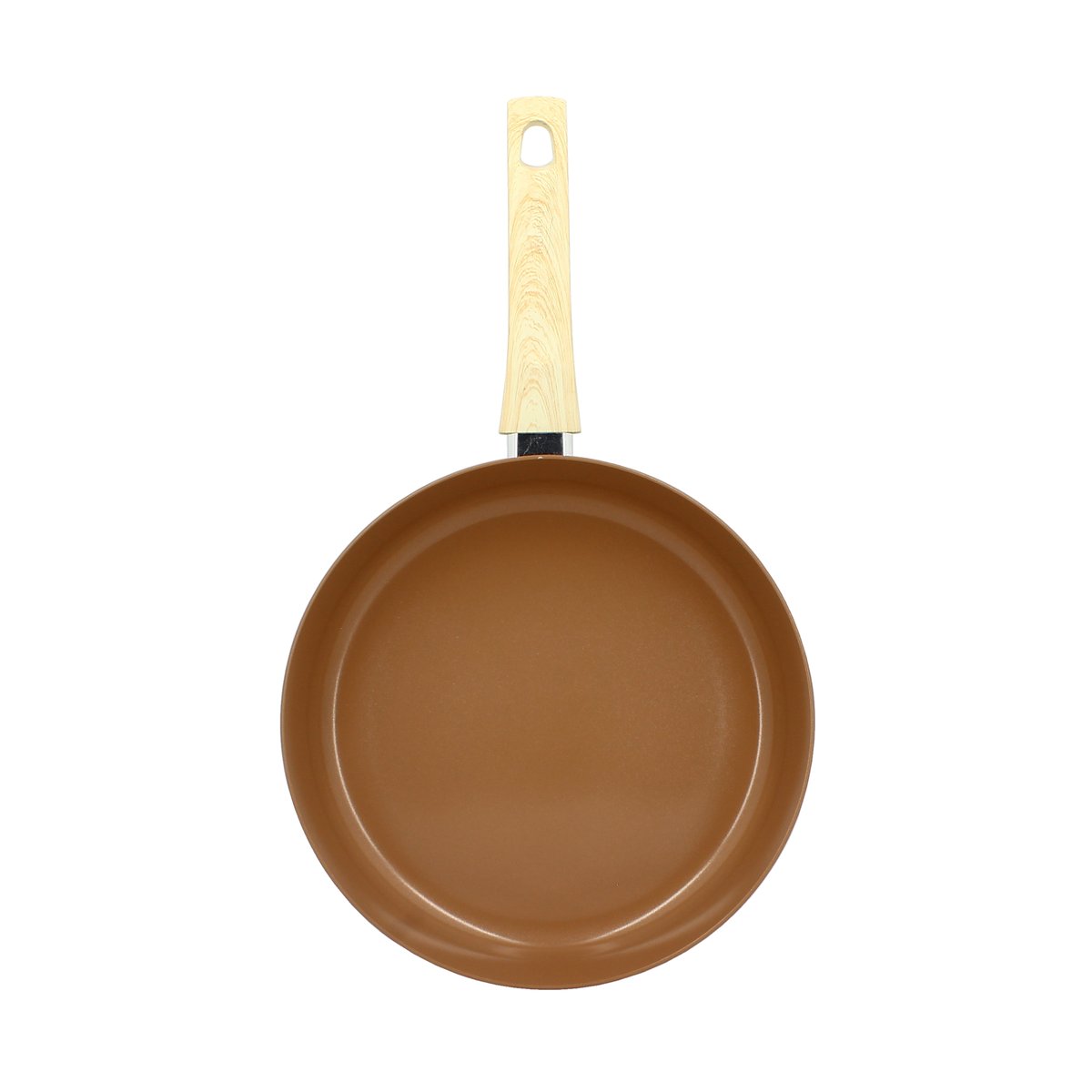 Poêle 28 cm en aluminium, COLORAMA noisette, MENASTYL