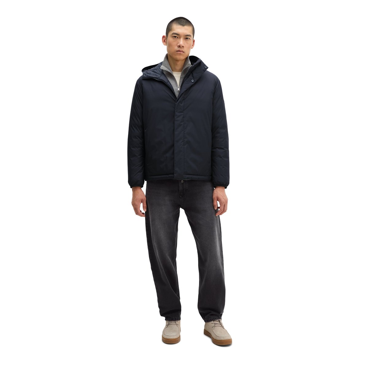 Veste réversible regular avec un léger rembourrage noir, MARC O'POLO