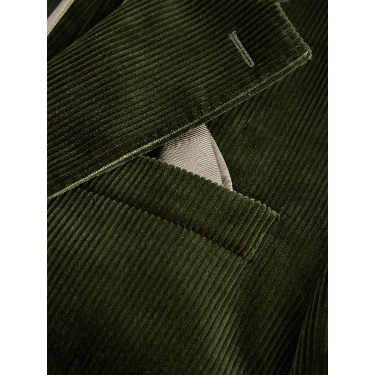 Veste de costume en velours côtelé pontoglio signature vert olive, NEXT