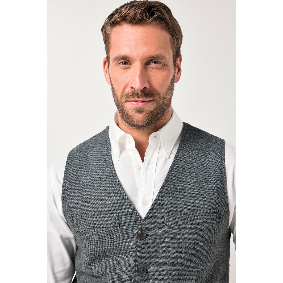 Gilet en tweed, finition FLEXNAMIC® frêne turquoise, JP1880