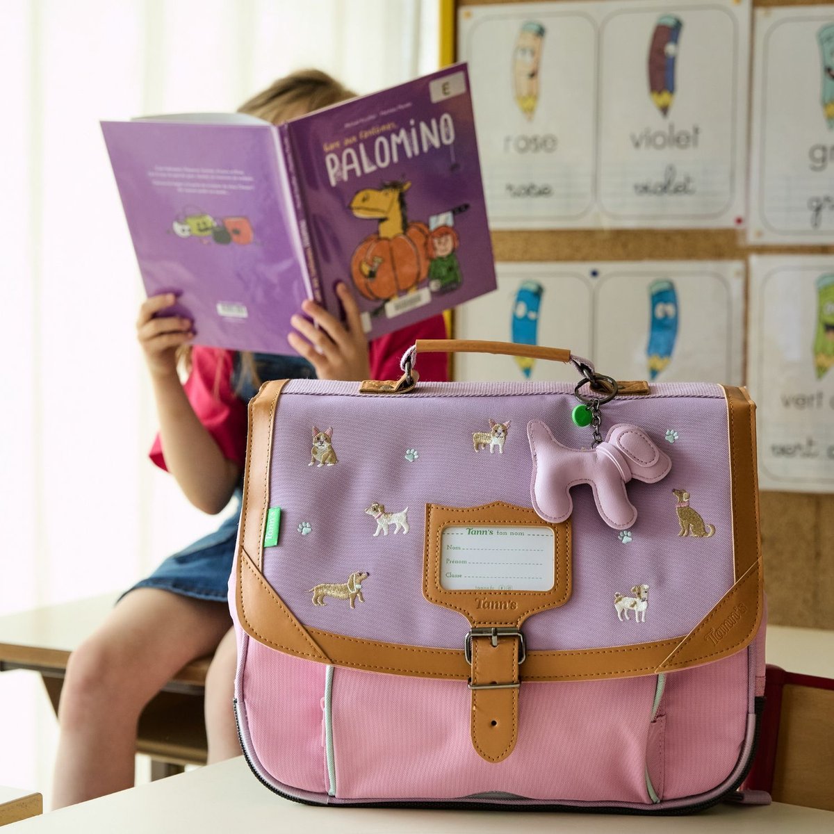 Cartable violet, rose, TANN'S