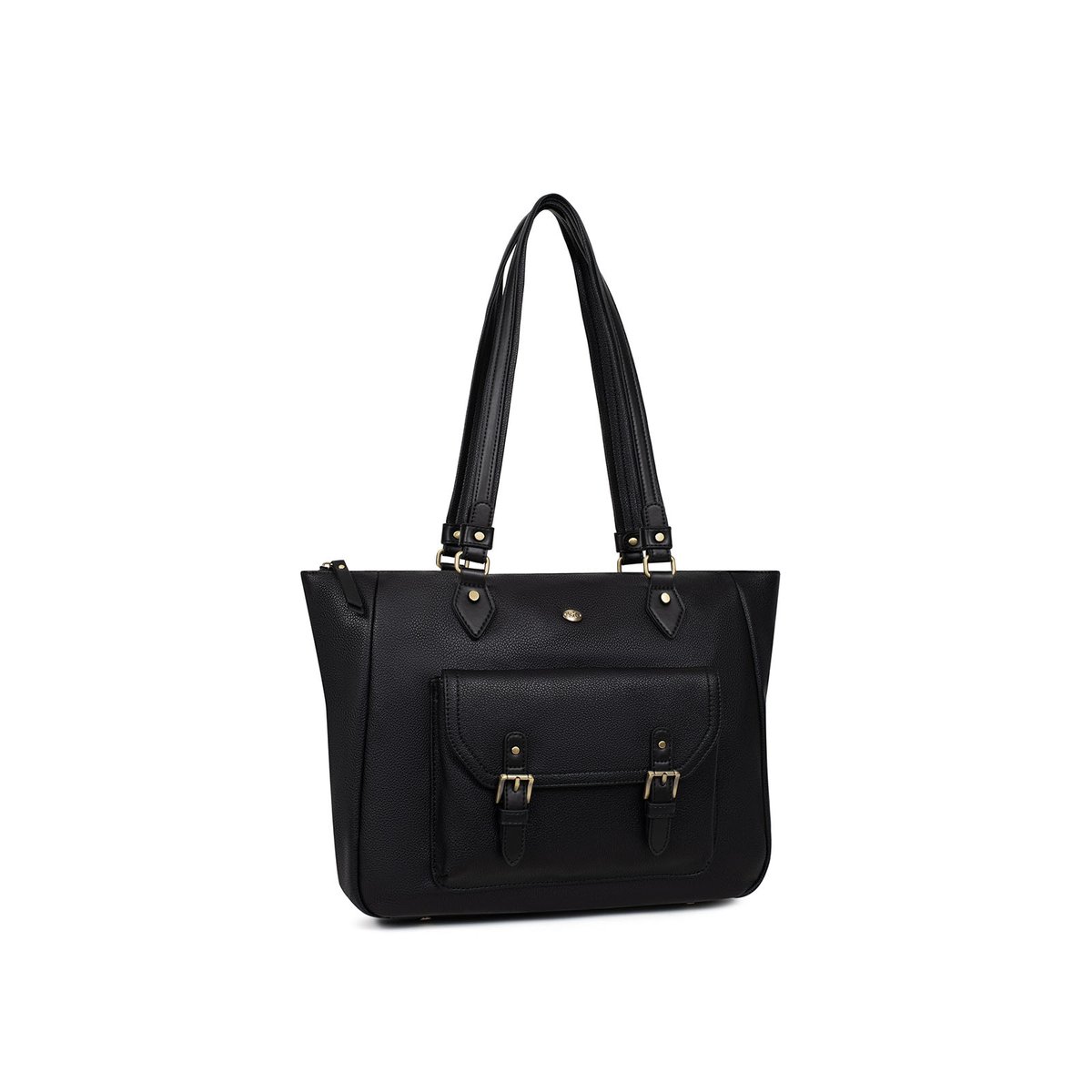 Sac cabas porté épaule RONDA noir, HEXAGONA