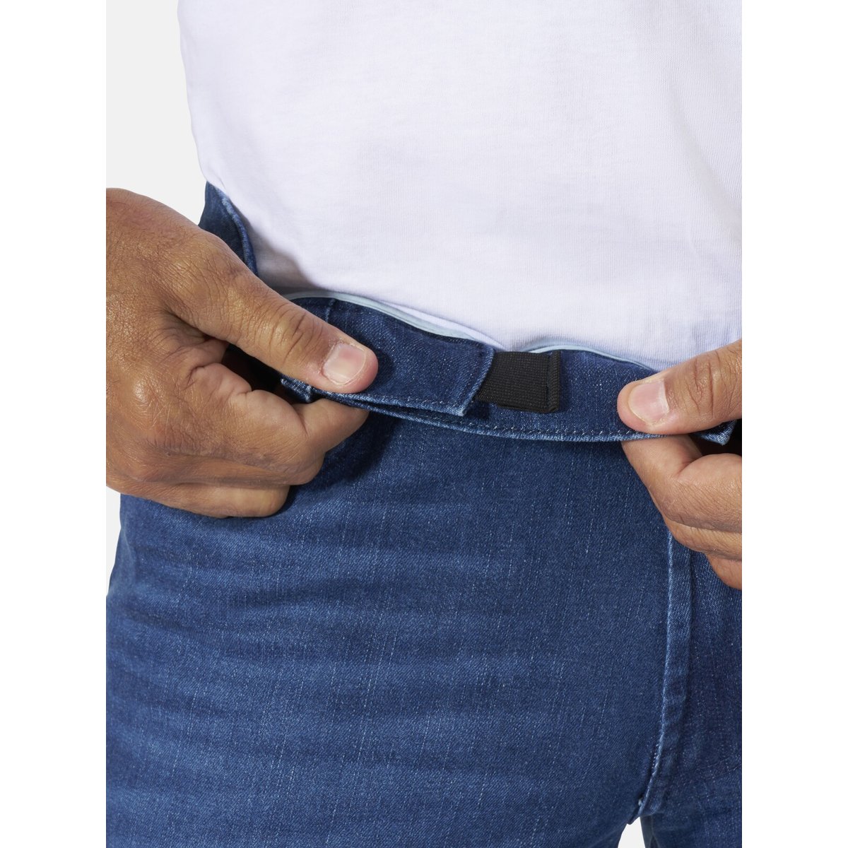 Jeans à taille coulissante SANDUR bleu, JAN VANDERSTORM