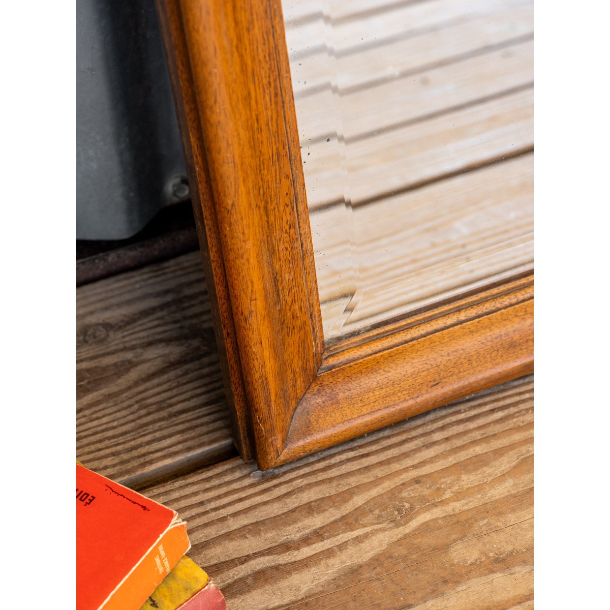Miroir en bois Georges N°1326 - Bon état bois foncé, DEBONGOUT