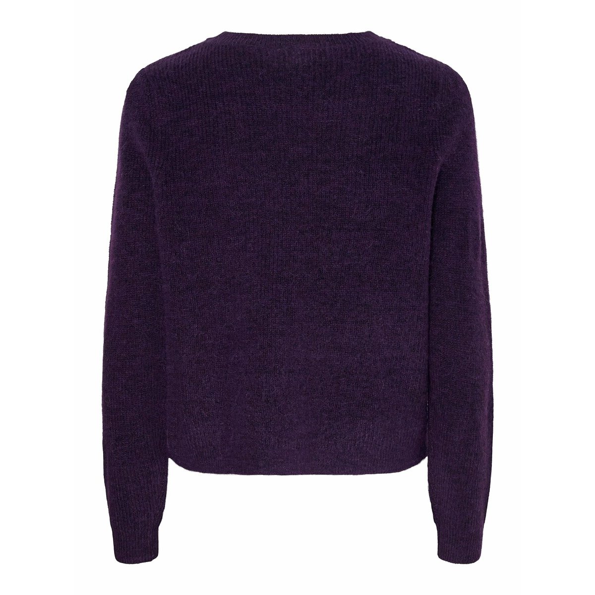 Maglione girocollo maniche lunghe viola, PIECES