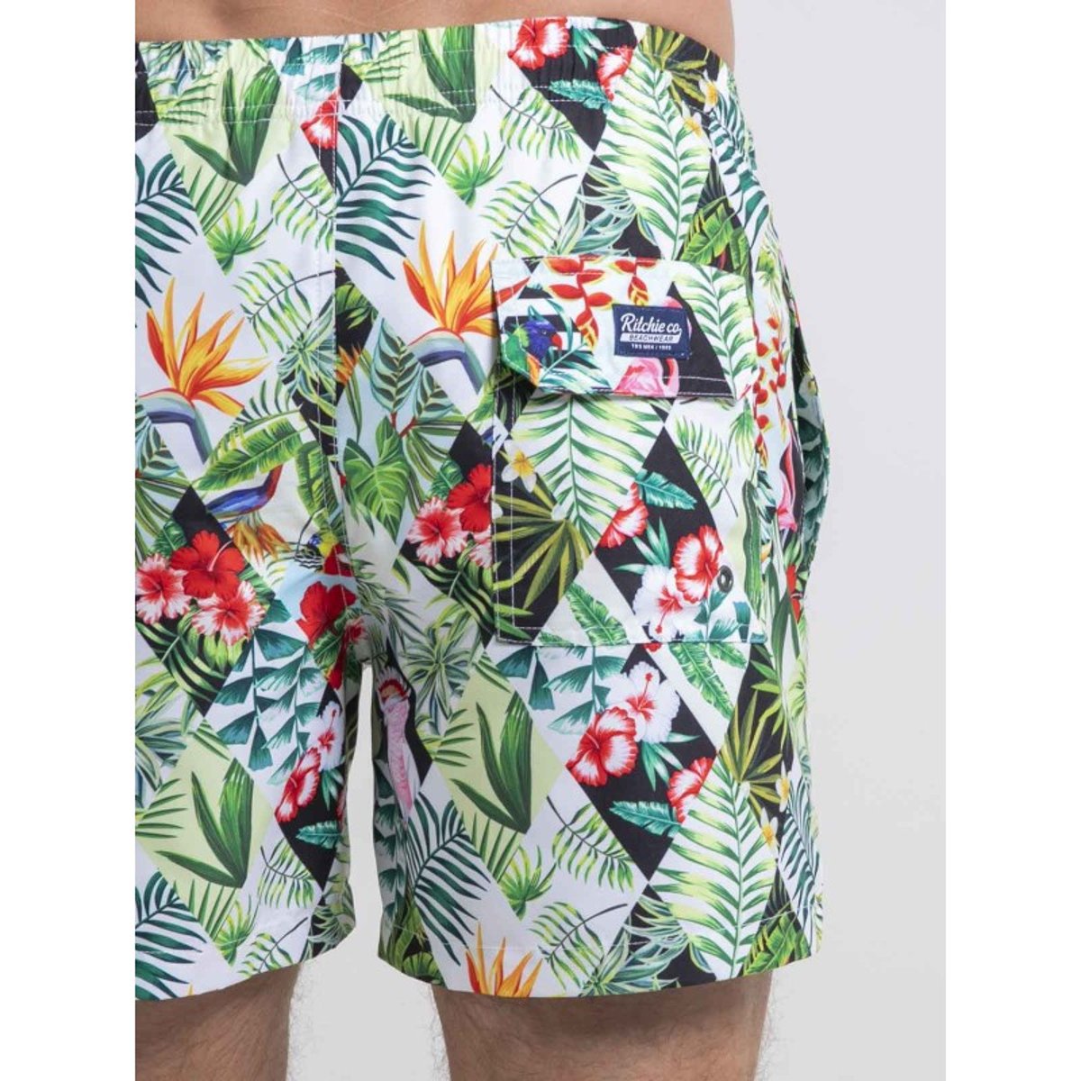 Short De Bain Motifs Gallix blanc, RITCHIE