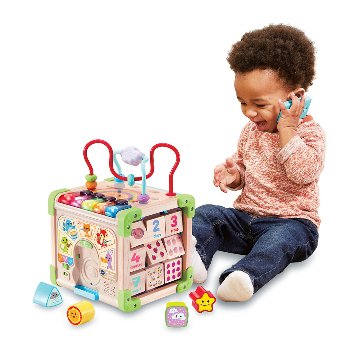 Cube nature interactif multiactivité multicolore, VTECH