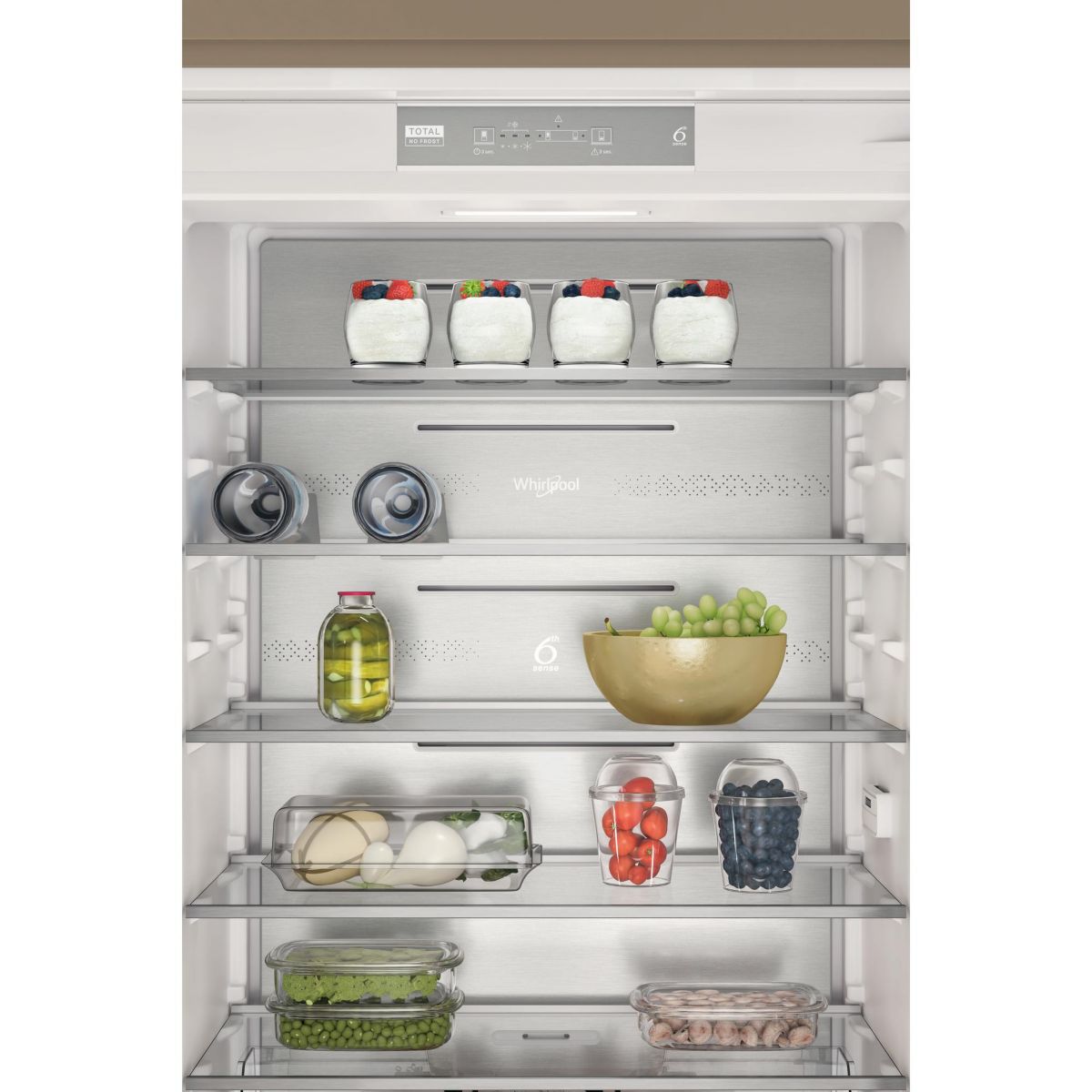 Réfrigérateur combiné encastrable WHSP70T121 Supreme Silence 70cm intégrable, WHIRLPOOL