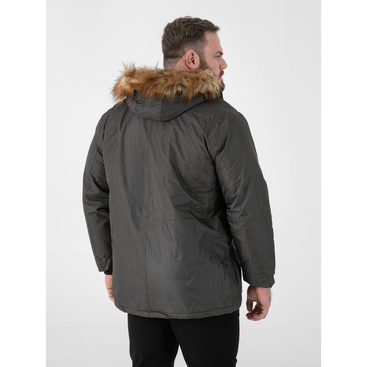 Parka grande taille LOVETT kaki, DUKE