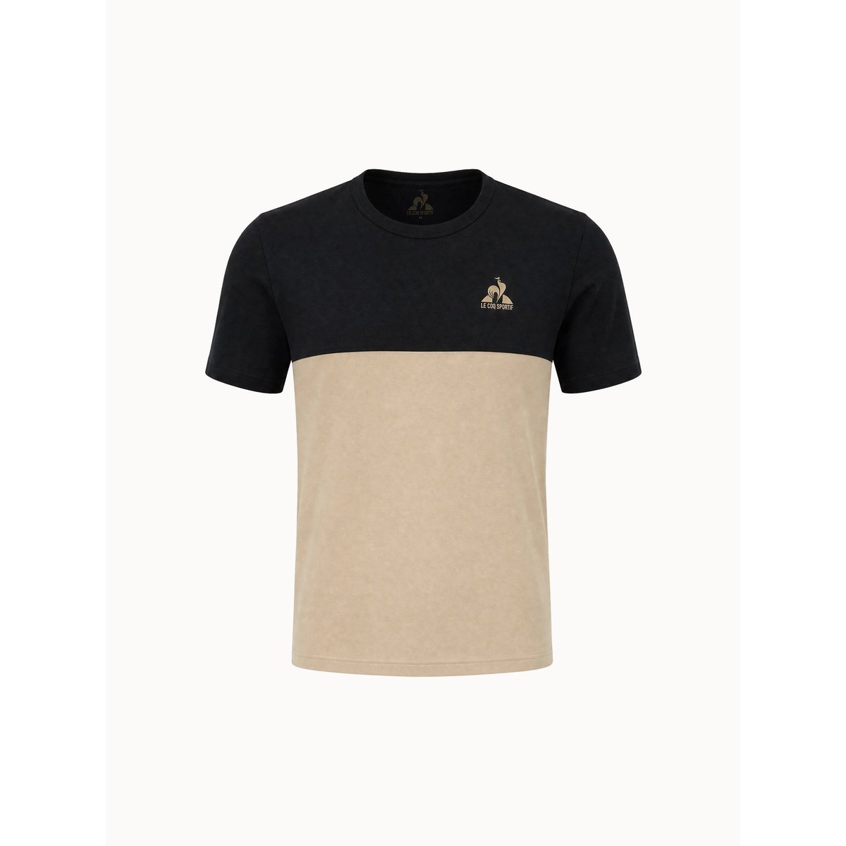 T-shirt en jersey de coton colorblock NOEL black, LE COQ SPORTIF