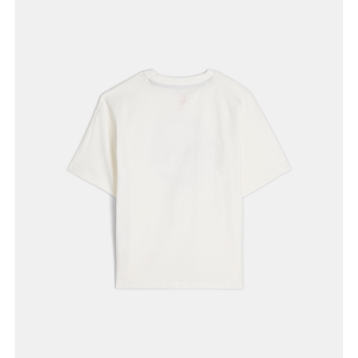 T-shirt taurent en coton bio écru et rouge, CADET ROUSSELLE