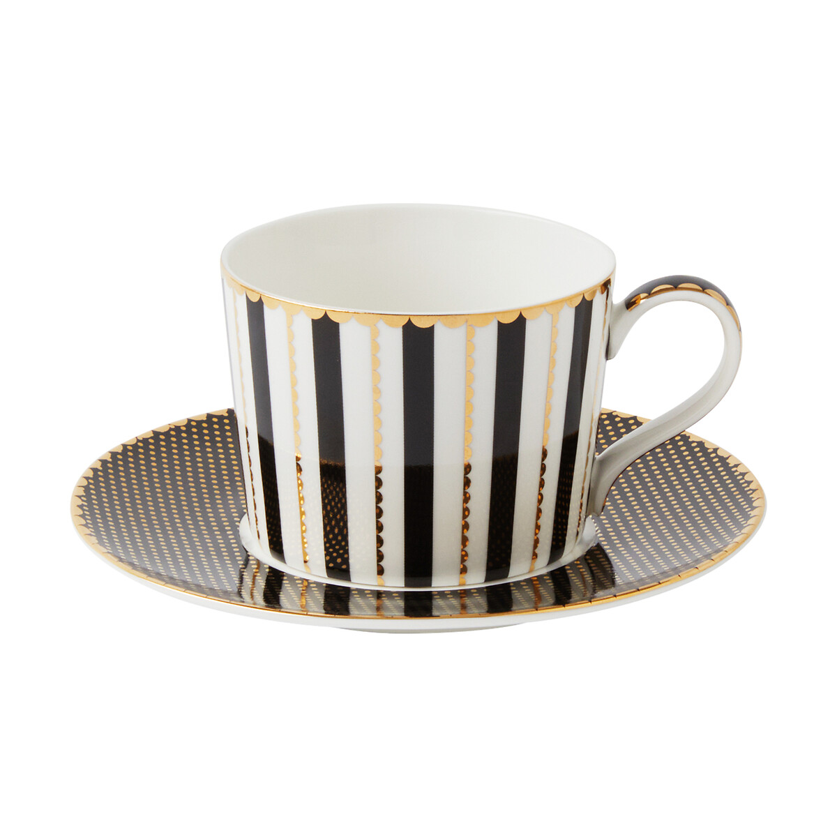 Tea's & C's Regency Teacup & Saucer Set black, MAXWELL WILLIAMS