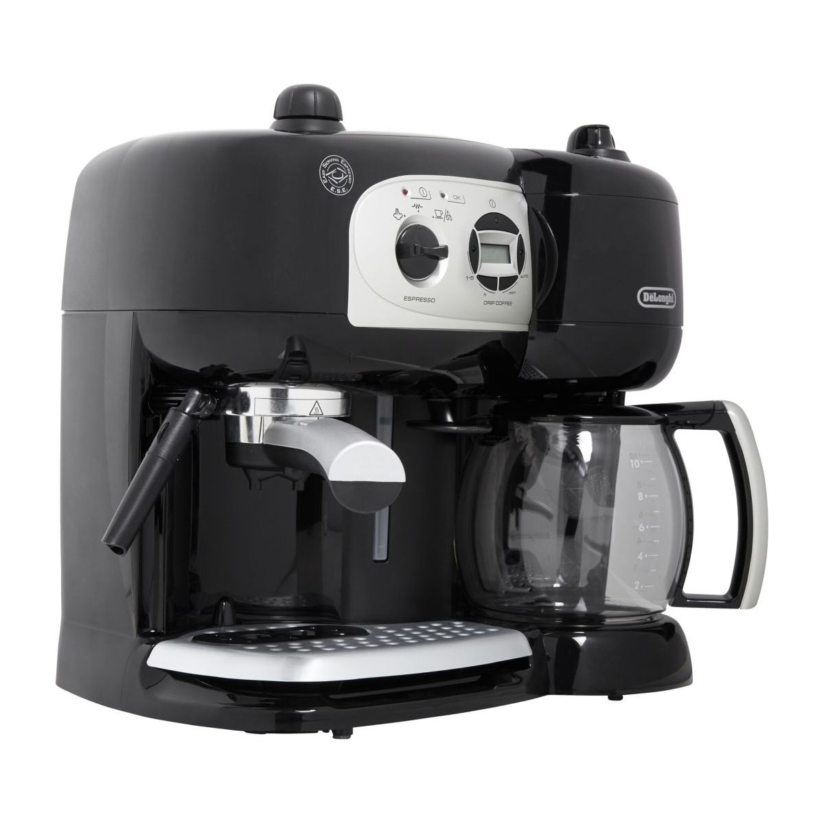 Expresso combiné cafetière BCO 264.1 Noir noir, DELONGHI