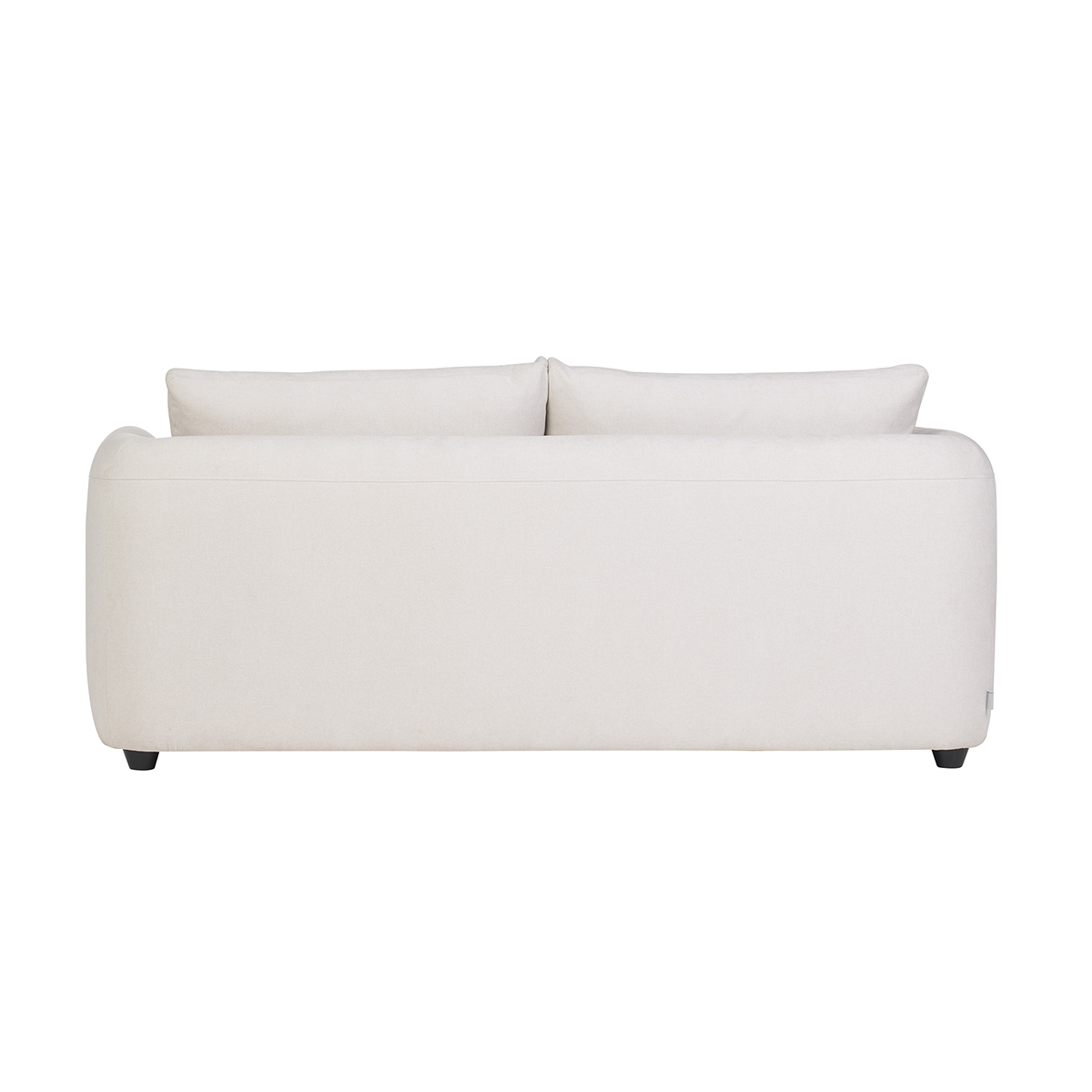 Canapé convertible 3 places en tissu effet velours beige HARLO beige, MILIBOO