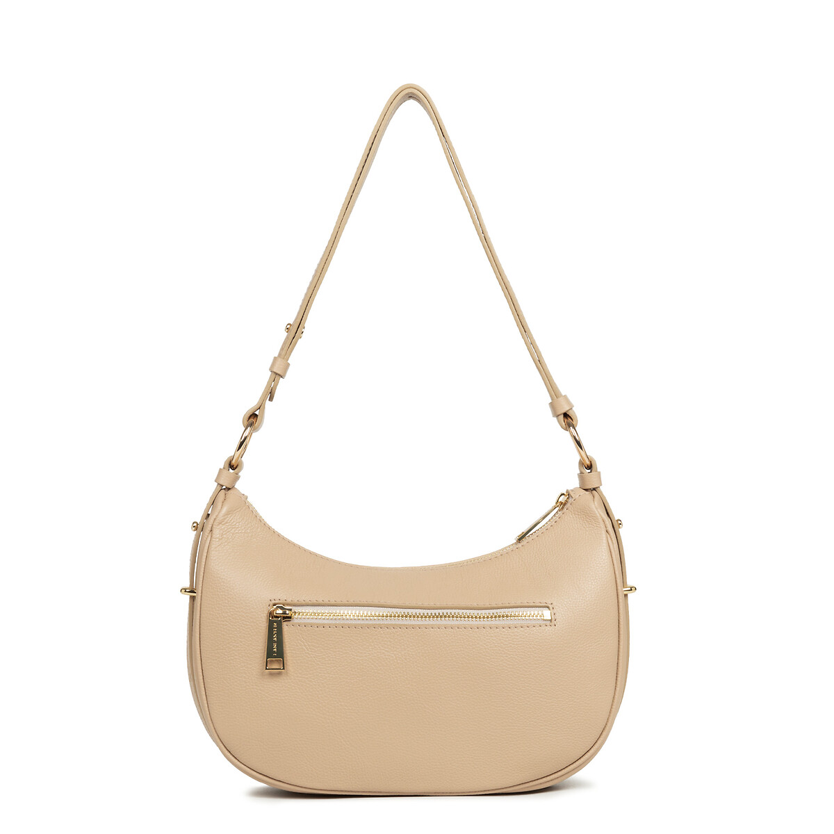 Sac besace zippé M MILANO ARIA beige foncé, LANCASTER