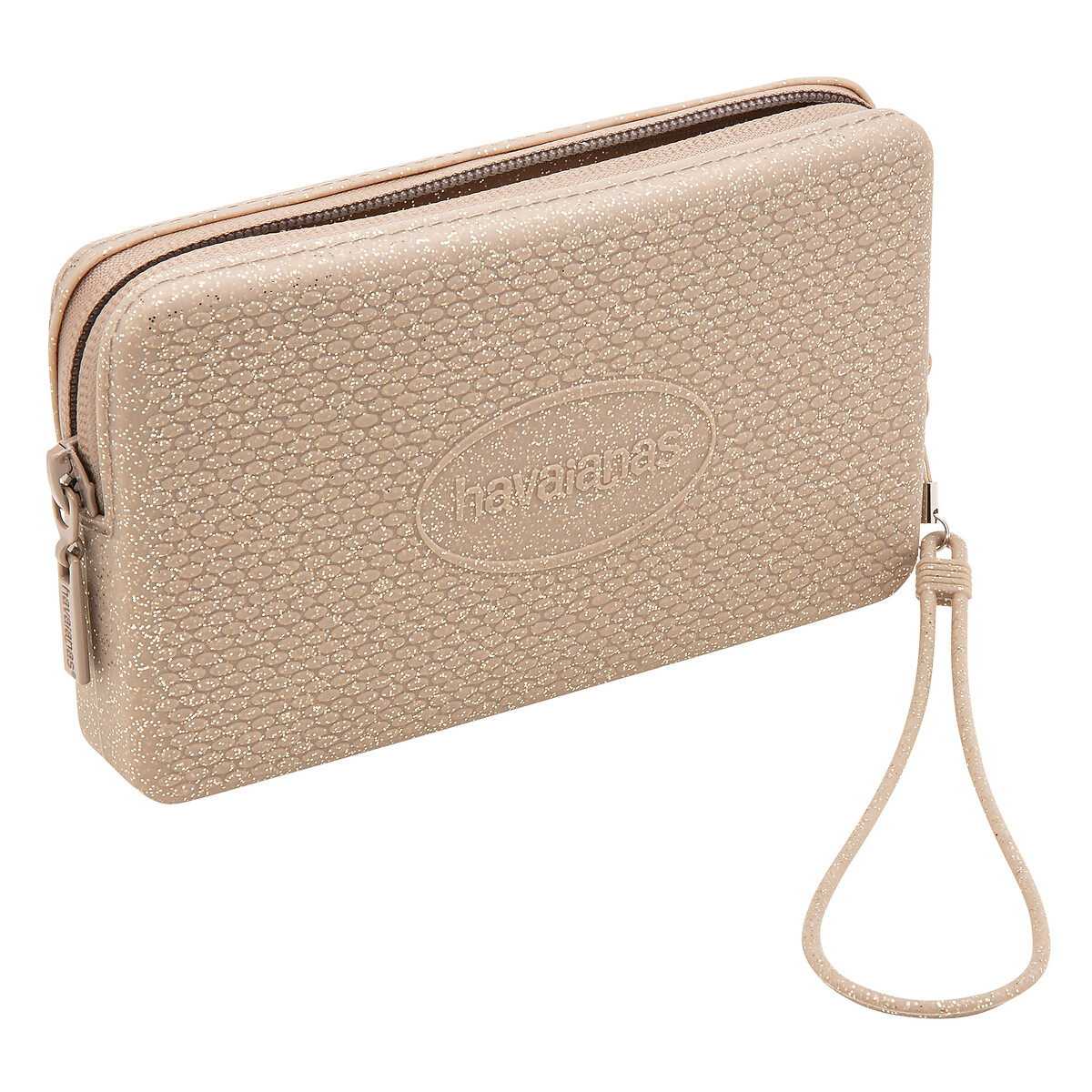 Pochette Silicone Mini Bag Plus Glitter oro bianco, HAVAIANAS