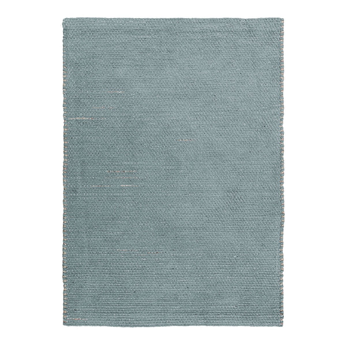 Tapis artisanal en jute et coton chenille ROSTYLE gris, THE DECO FACTORY