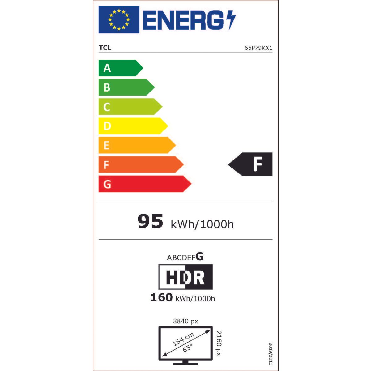 TV QLED 65P79K 2025 aluminium, TCL