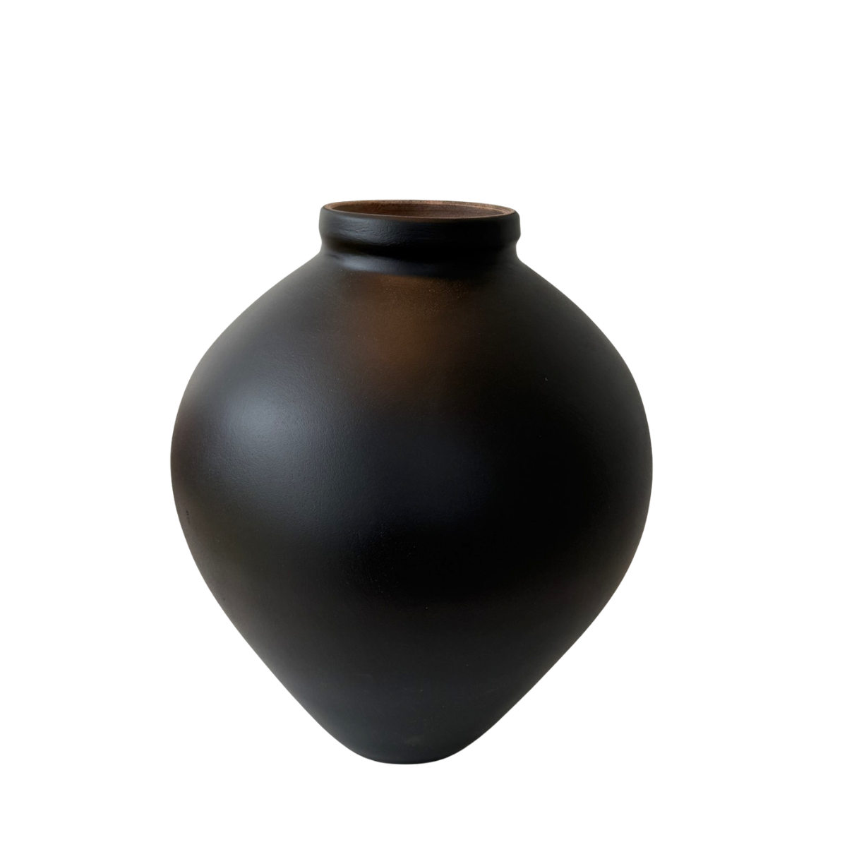 Vase décoratif en terre cuite, LUZ gris charbon, GERARD LAMY