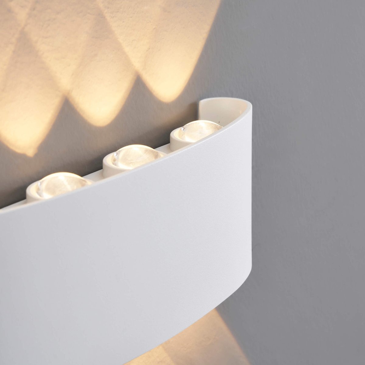 Applique LED avec effet lumineux – PRISMA blanc, KOSILUM