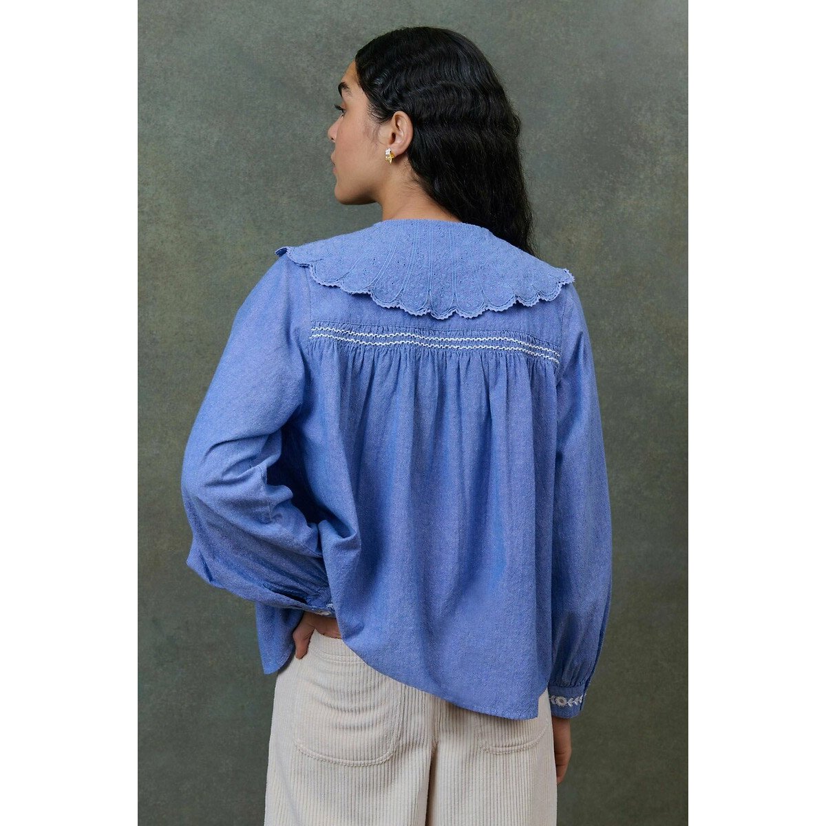 Hyacia Blouse with Peter Pan Collar 90001404, LOUISE MISHA