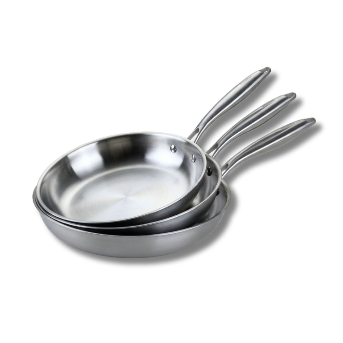 Batterie 3 poêles 20/24/26cm + 2 casseroles 14/18cm VITA3 gris, FACKELMANN