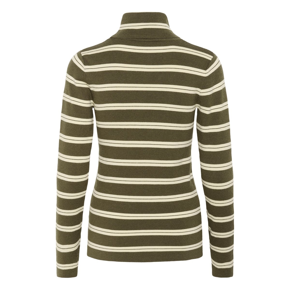 Pullover tricoté vert beige tarmac w sandshell stripe, SOAKED IN LUXURY