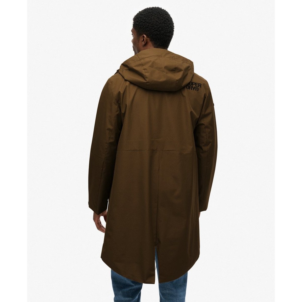 Parka Fishtail à capuche Tech olive foncé, SUPERDRY