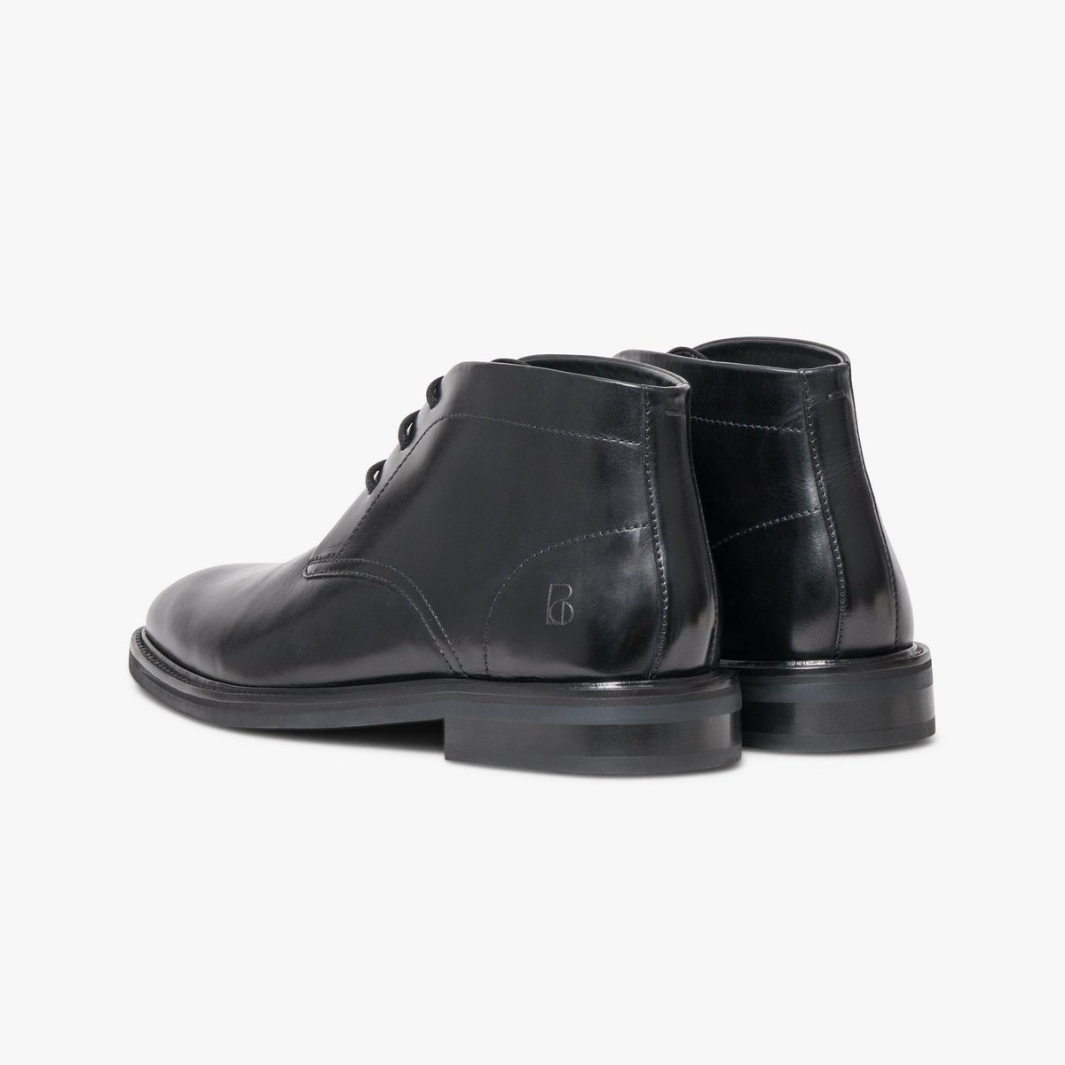 Boots en cuir TIM noir, BOCAGE