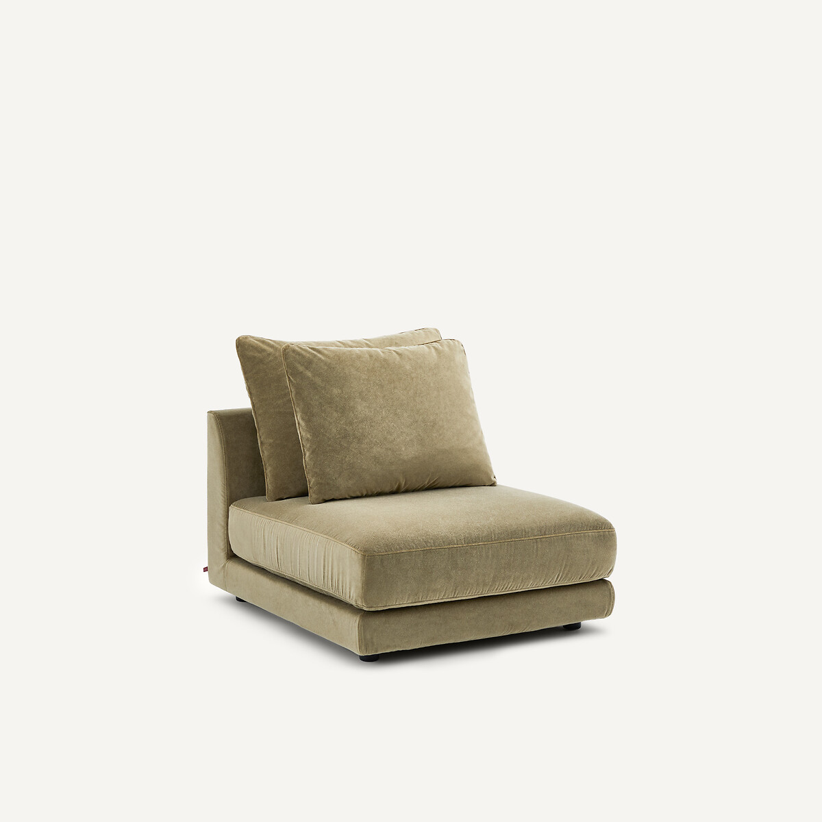 Chauffeuse modulable en velours de lin, TIBERIO tilleul, AM.PM