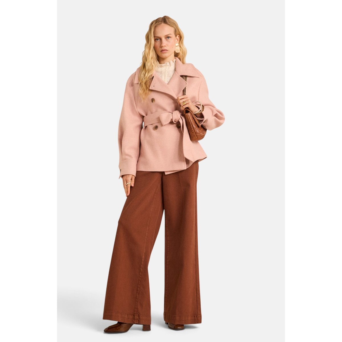 Manteau en laine mélangé CAMERON primerose, Maison 123