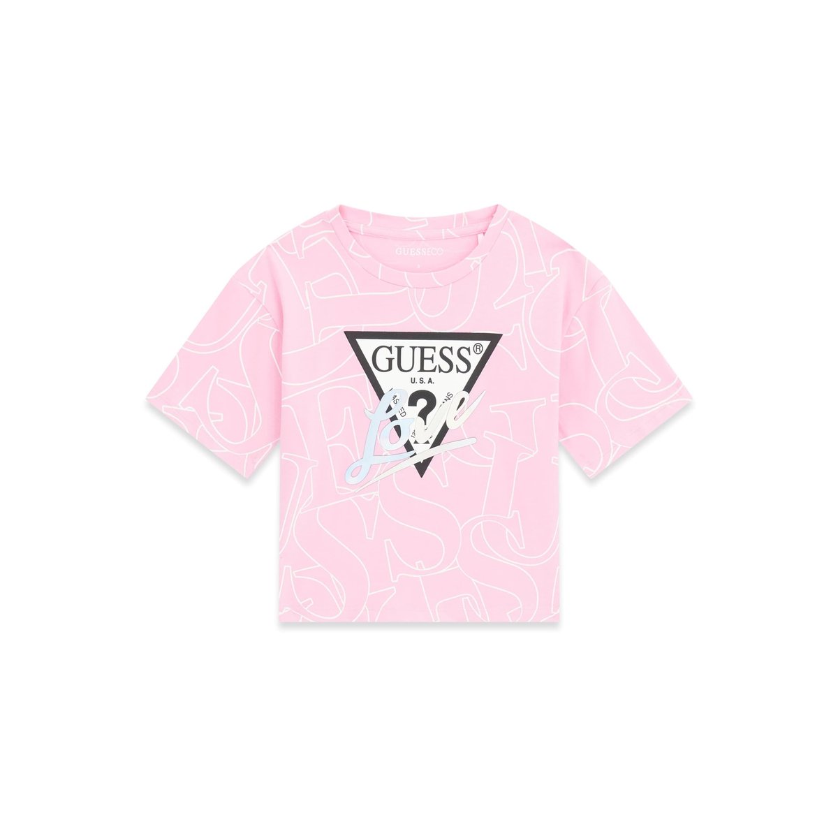 T-Shirt À Imprimé Animal rose, GUESS KIDS