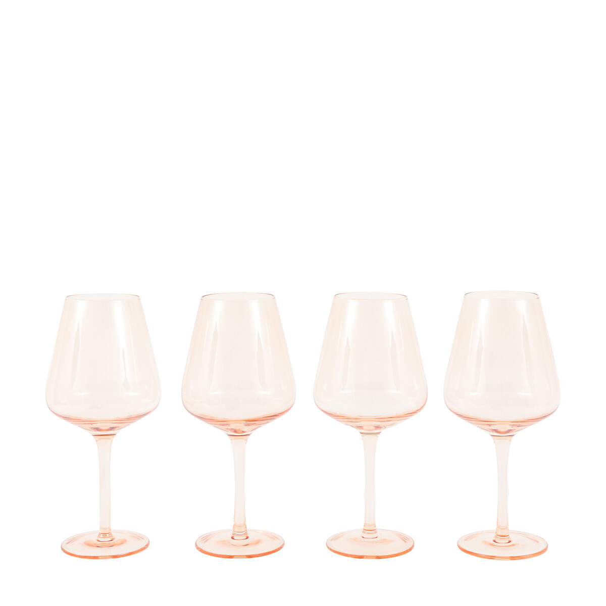 Set of 4 Eden Wine Glasses in Amber yellow, ÉDITÉ
