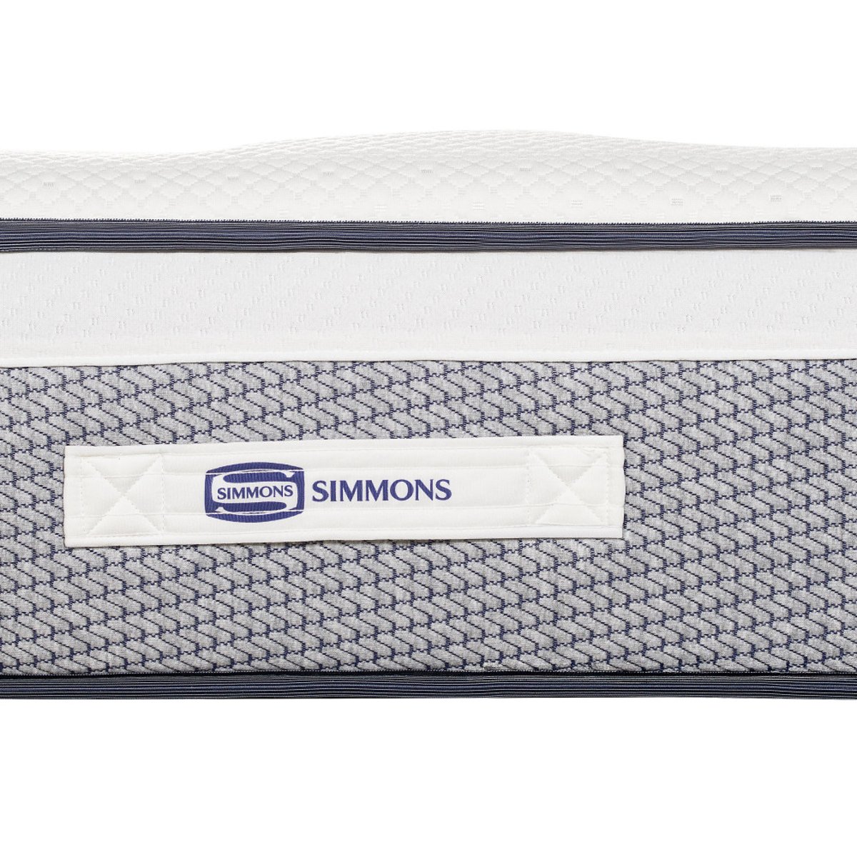 Matelas 100% ressorts et latex, accueil enveloppant- INFLUENCE-HYBRIDE couleur unique, SIMMONS