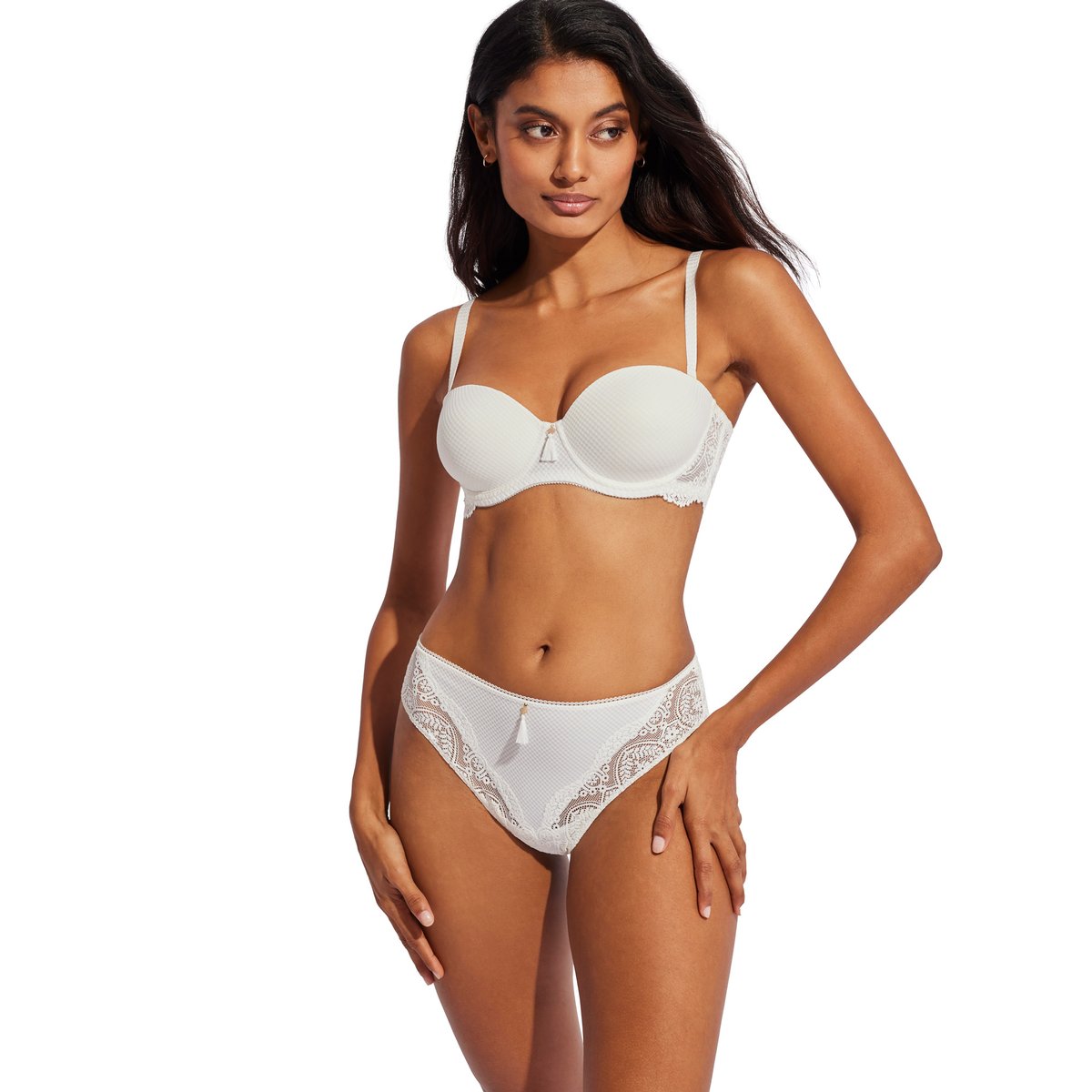 Soutien-gorge bandeau armaturé préformé Matilda mariage ivoire, SELMARK