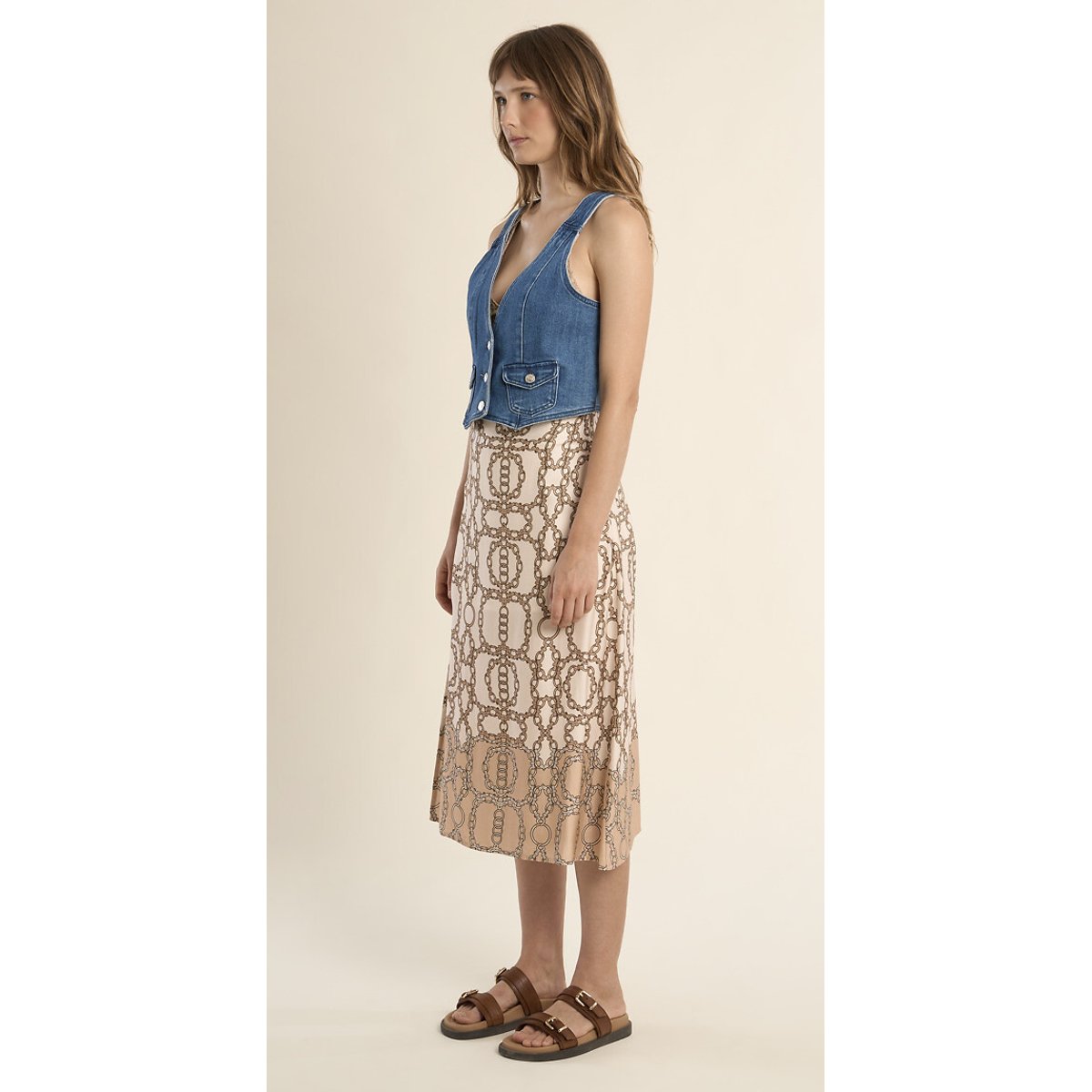 Veston en jean denim bleu, MOLLY BRACKEN