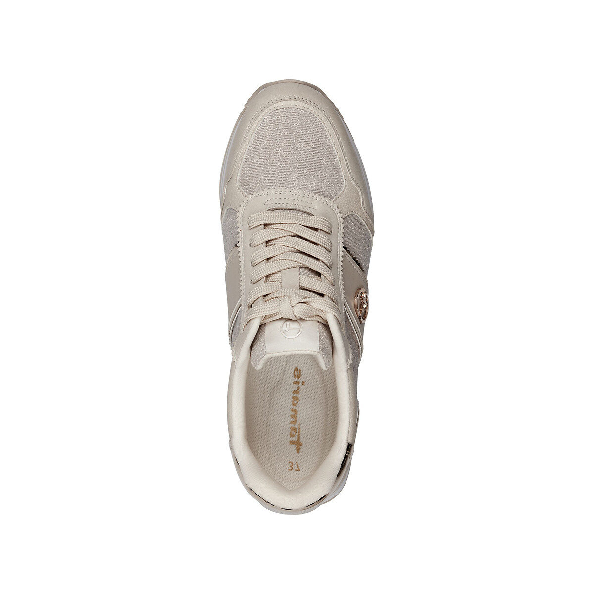 Chunky Heel Trainers ivory, TAMARIS