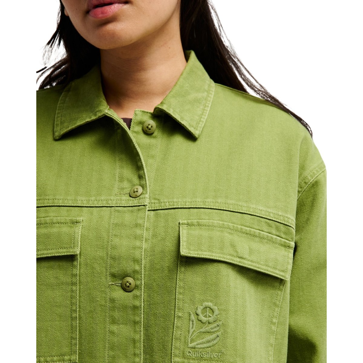 Chemise manches longues MOHAB vert calliste green, QUIKSILVER