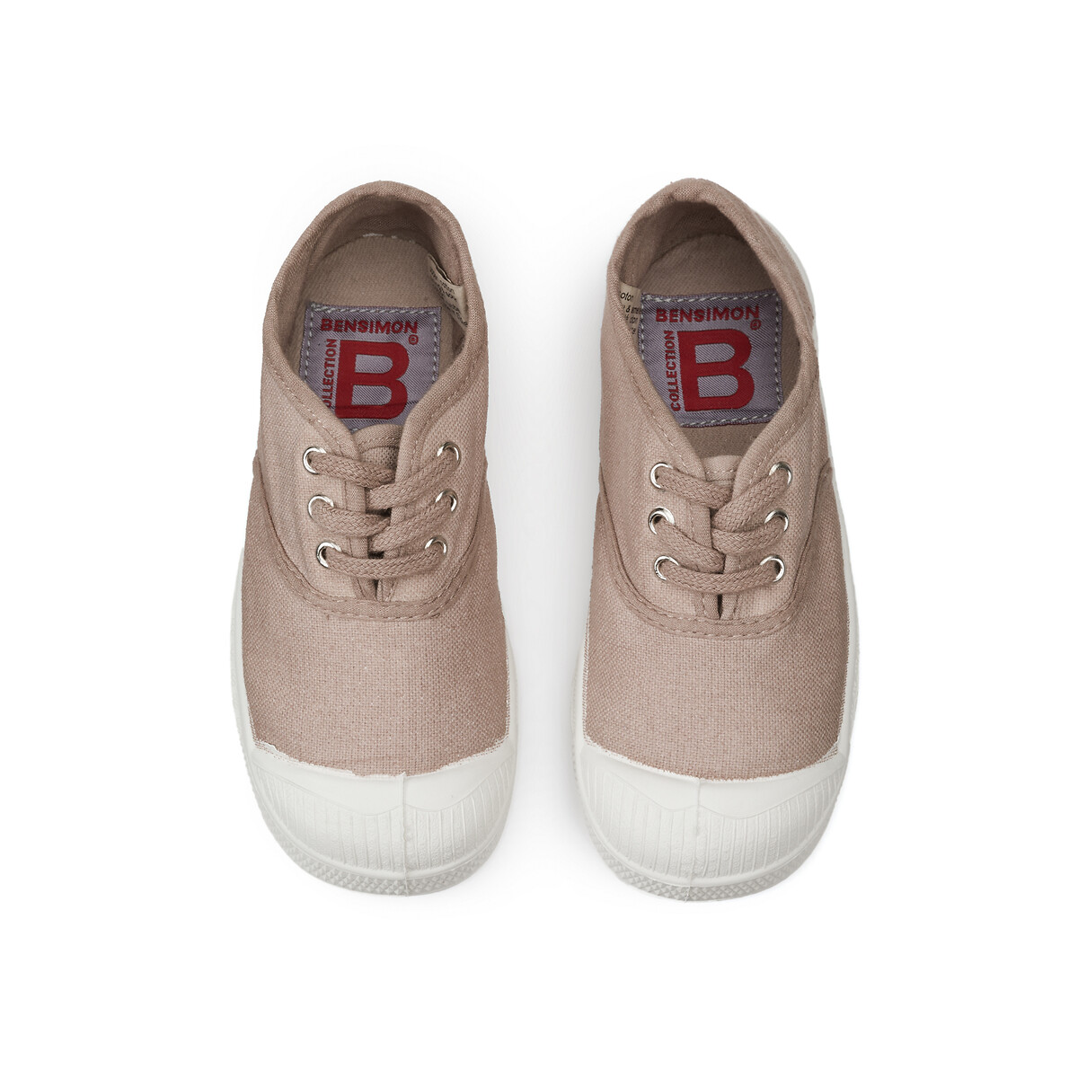 Tennisschoenen met veters beige , BENSIMON
