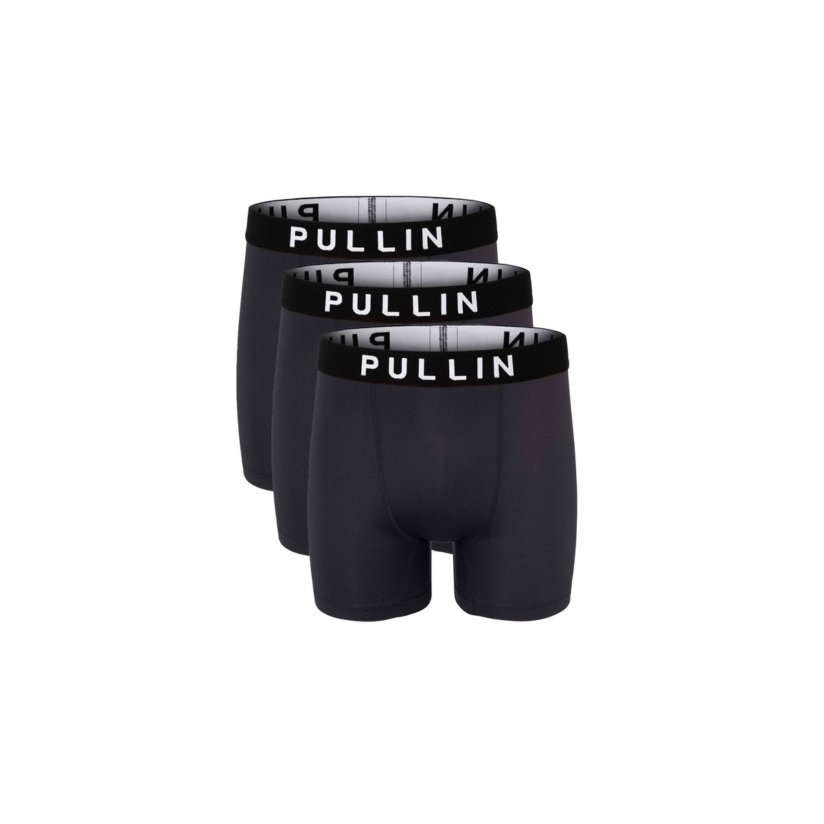 PACK DE 3 BOXERS LONGS BLACK noir, PULLIN