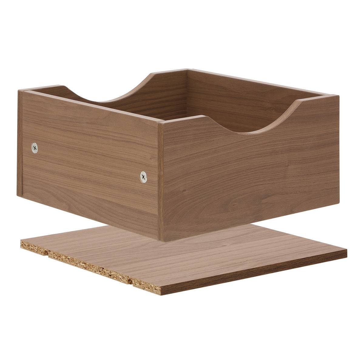 Tiroir carré MIX'N MODUL marron, 5FIVE SIMPLY SMART