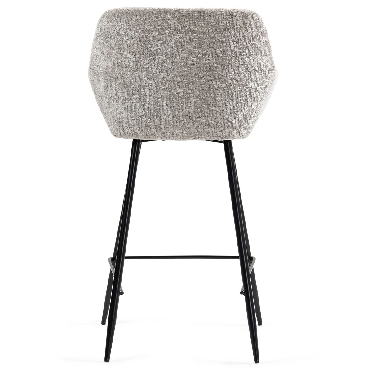 Chaise snack tissu chenille taupe, ZAGO