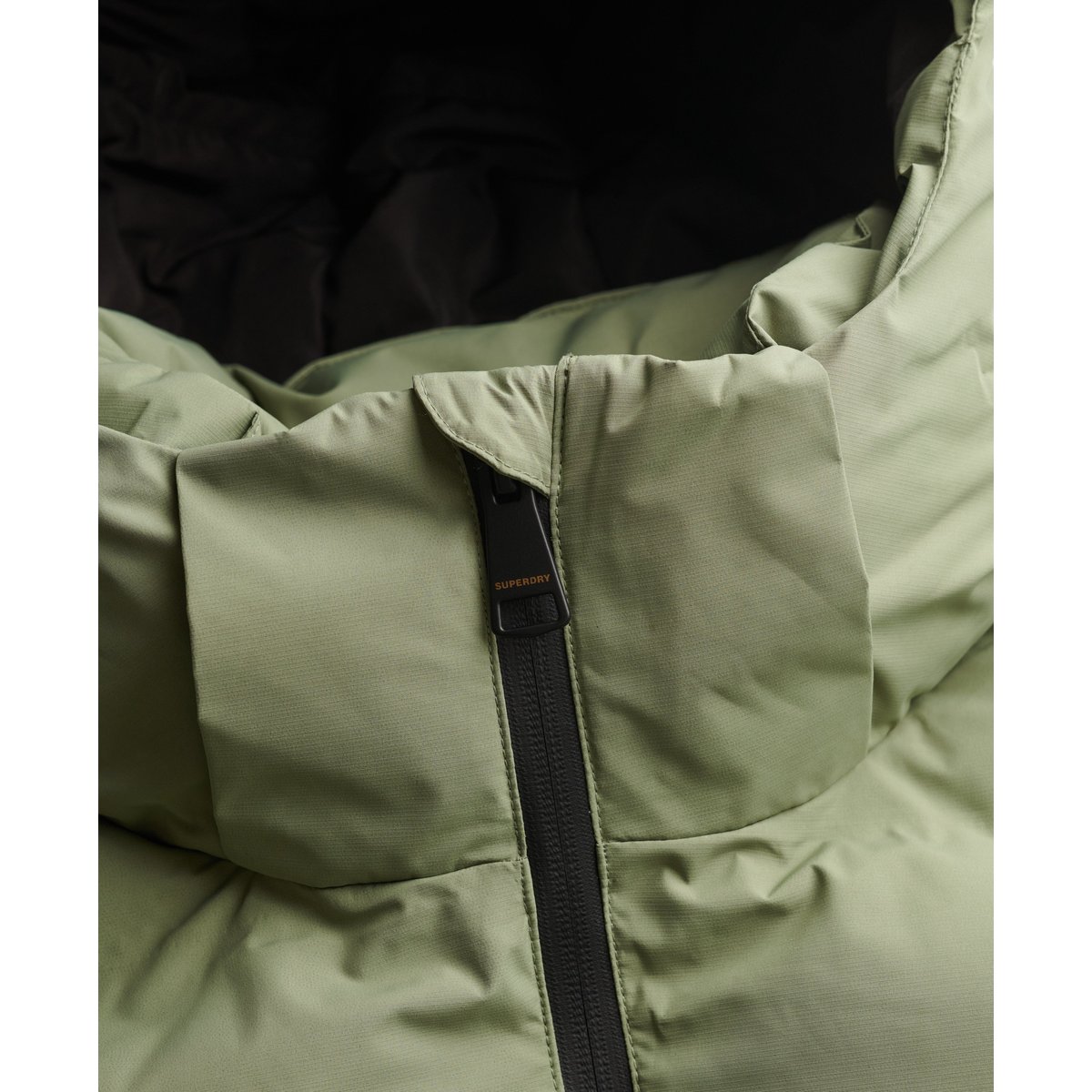 Veste Matelassée City à Capuche kaki clair, SUPERDRY