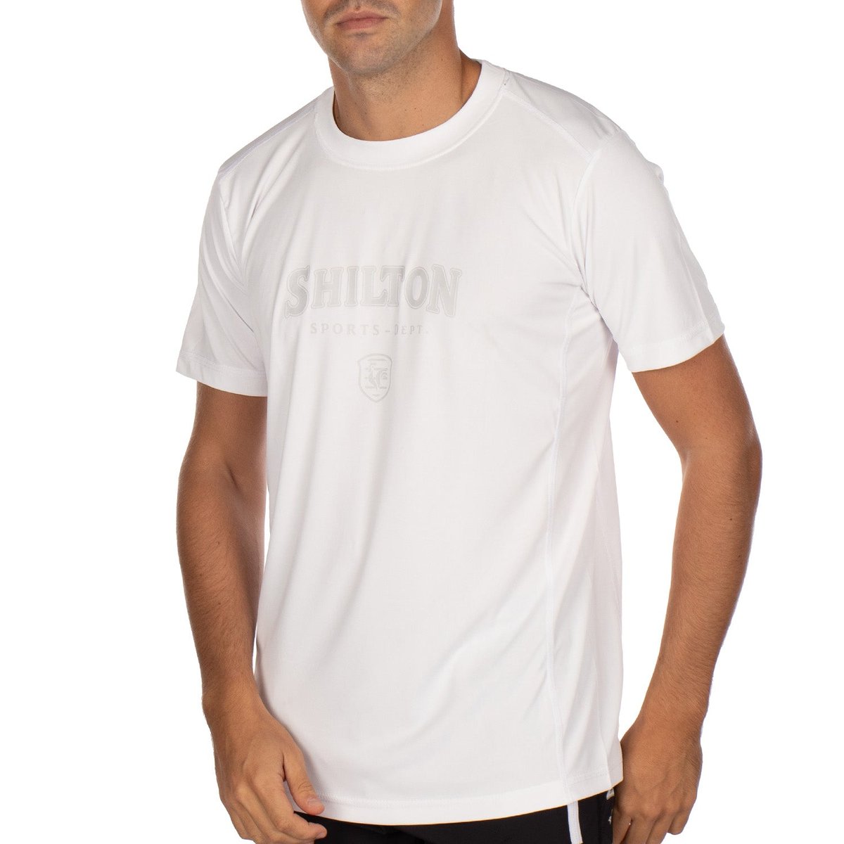 T-shirt de sport coq blanc, SHILTON