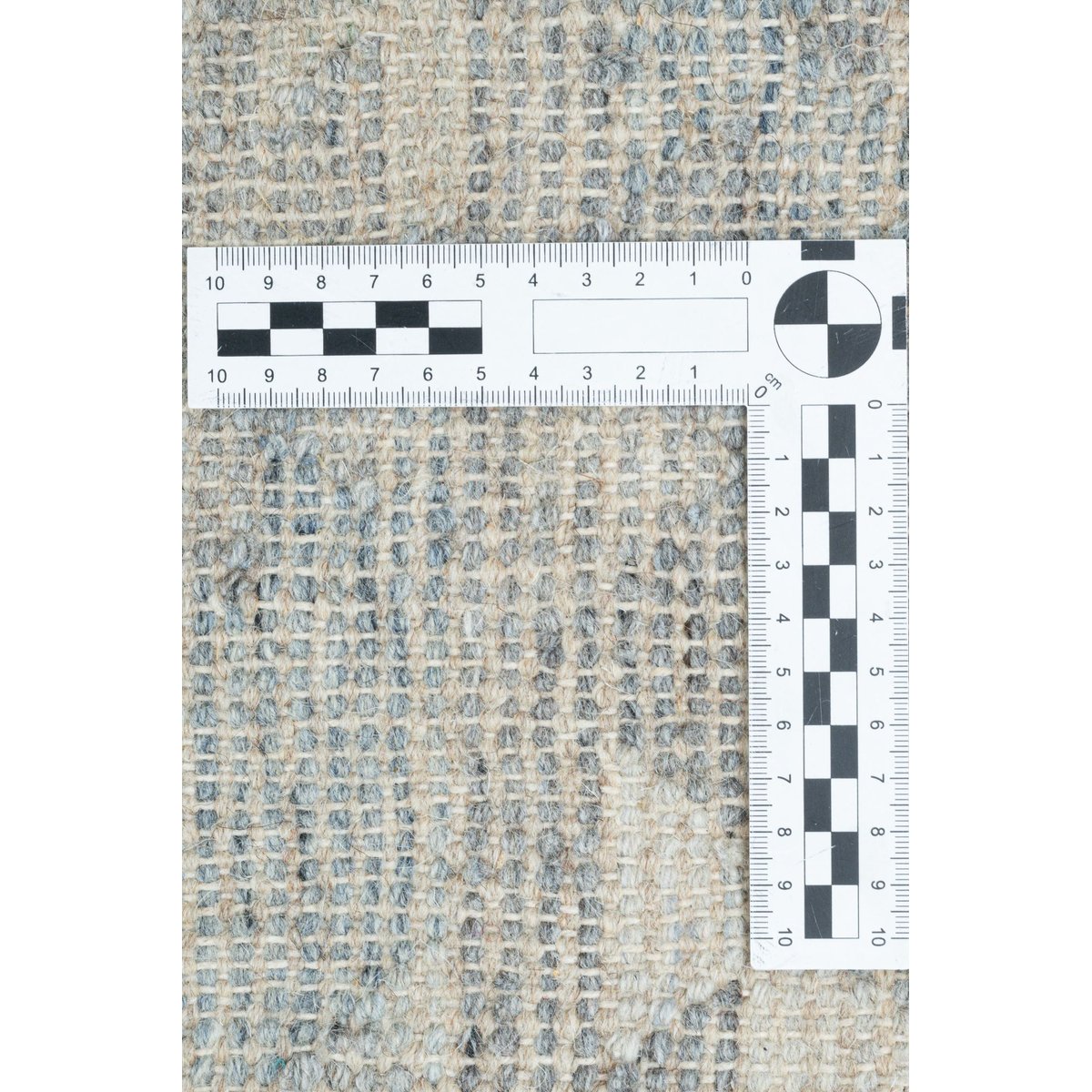 Tapis salon Zilch tissé main, laine et coton gris, THEKO