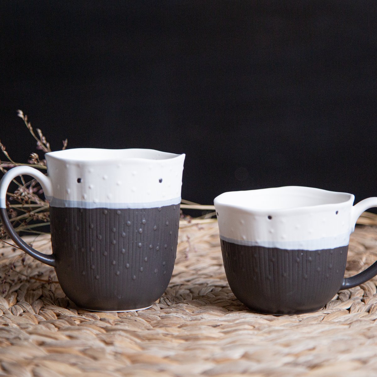 Lot de 6 tasses, JAPANDI noir, ARTIME
