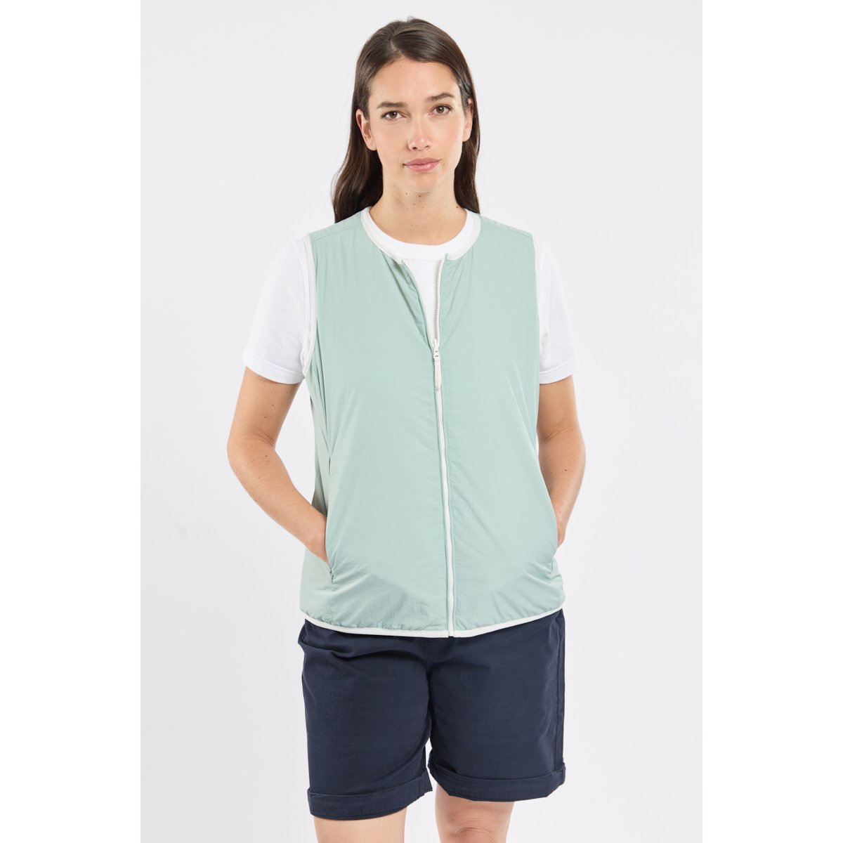 Veste réversible BIELLI milk/eucalyptus, BERMUDES